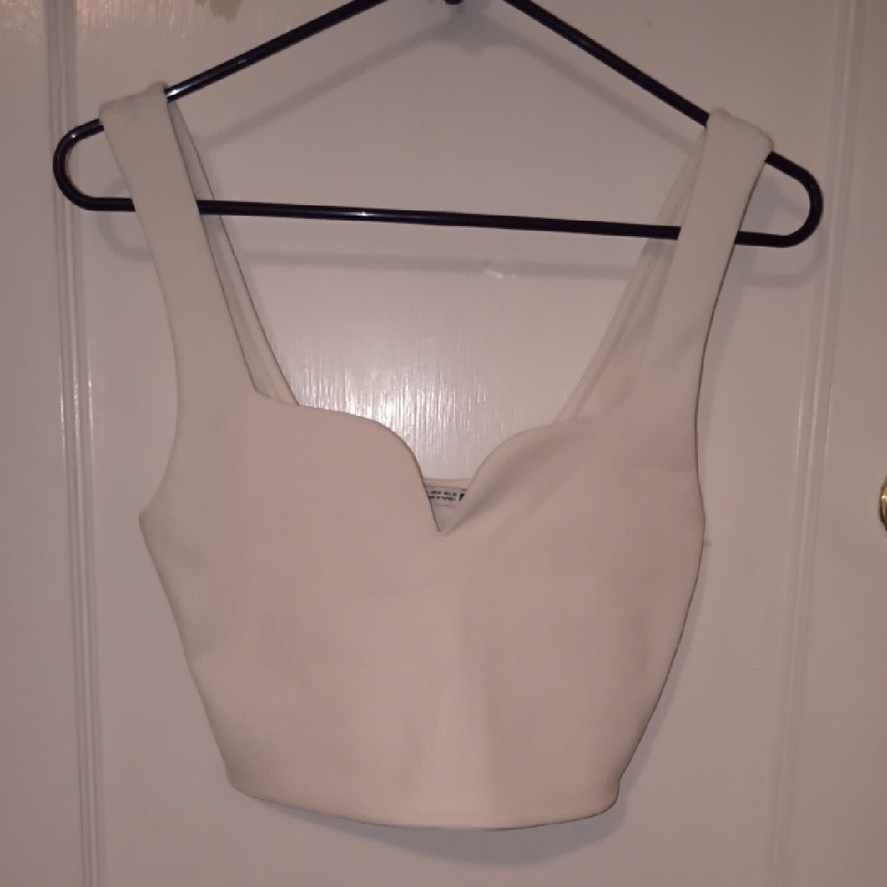 Zara | Off-White Women's Tank Top